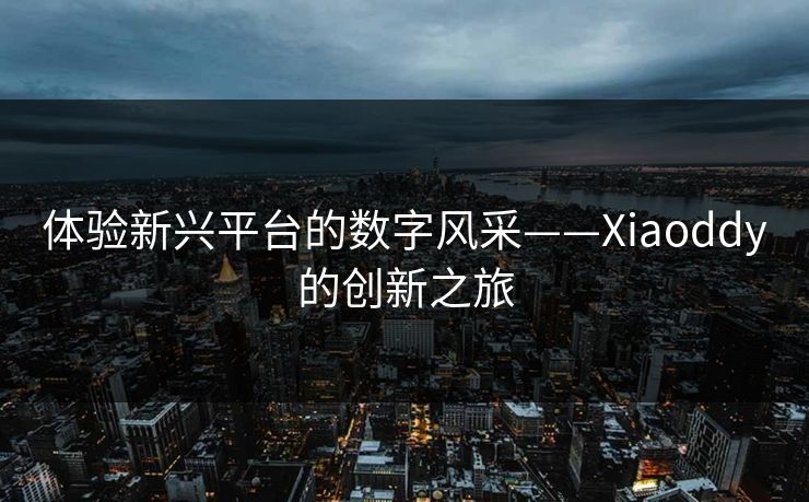 体验新兴平台的数字风采——Xiaoddy的创新之旅